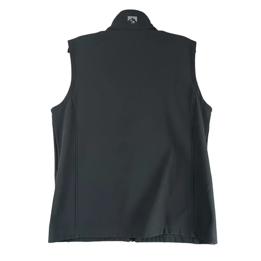 Storm Creek Trailblazer Softshell Vest Mens Medium Charcoal Gray Performance Zip